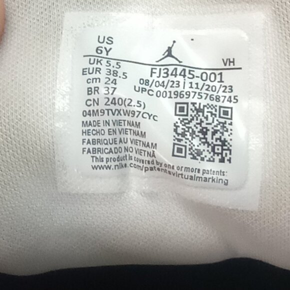 Air Jordan 1 Low “Floral Vines” Sneakers Cream Pink Rare Floral Print SZ 6y - Picture 7 of 11